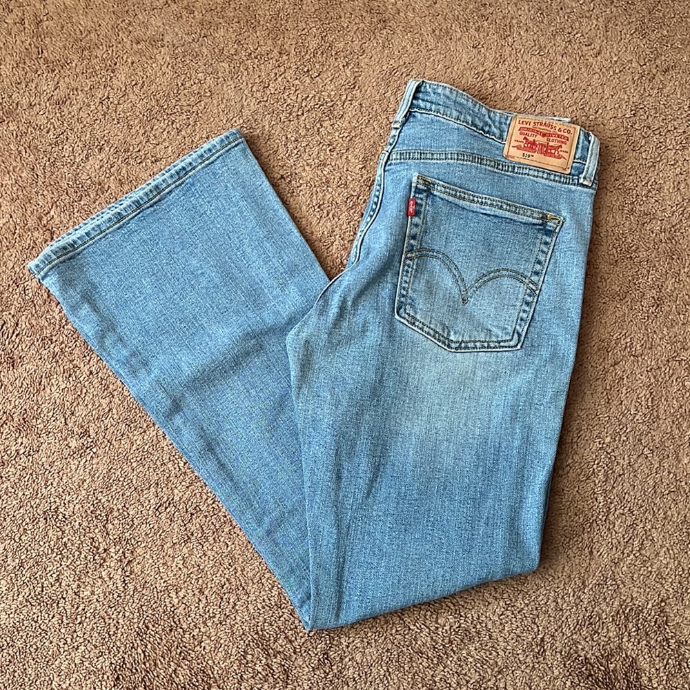 Levi's Denim Jeans - 519 Low Stretch Flare Women's 11M Jr
